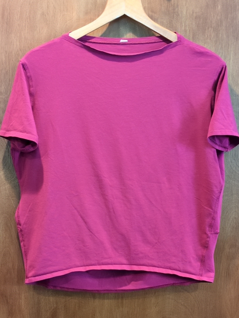 Lululemon Back In Action Short Sleeve Tee In Magenta Purple